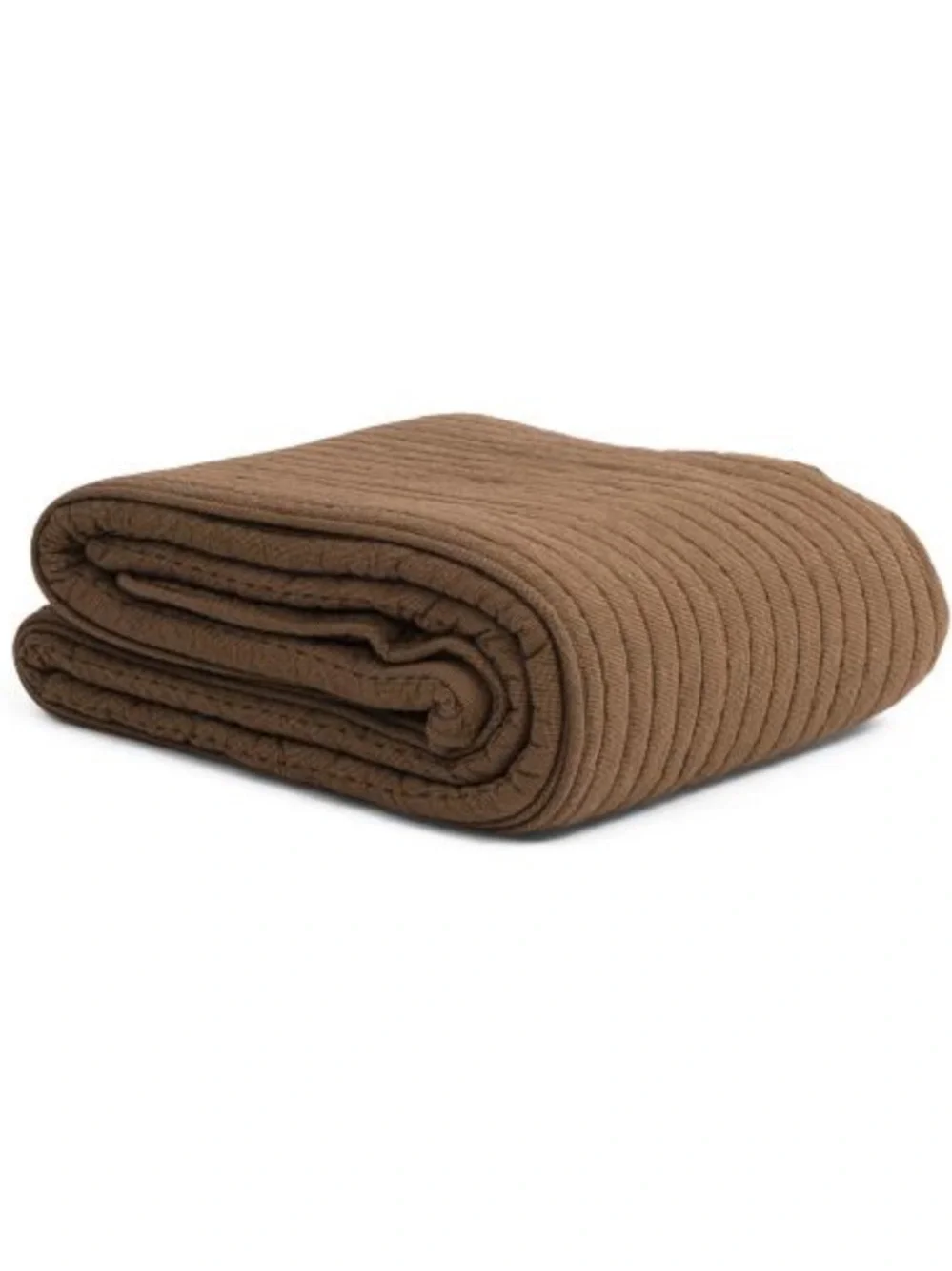 Nate Berkus Brown Cotton Slub Quilt
